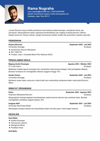 Contoh CV Anak Ekonomi