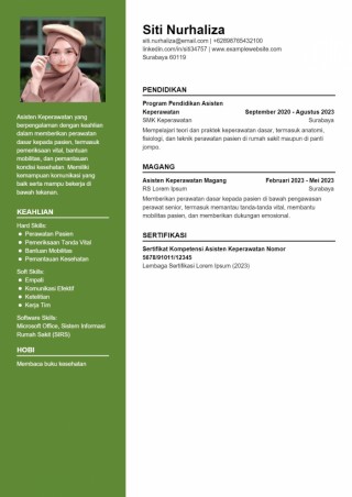 Contoh CV Asisten Keperawatan