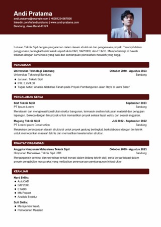 Contoh CV ATS Teknik Sipil