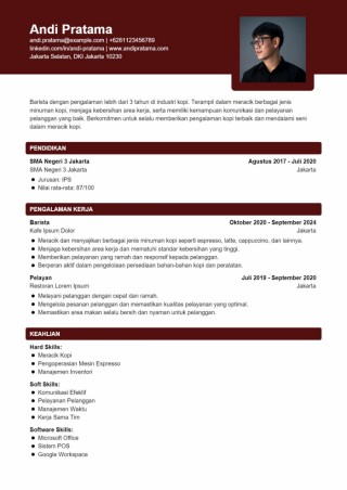 Contoh CV Barista