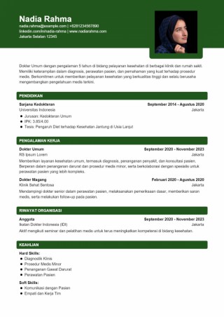 Contoh CV Lamaran Kerja Dokter Umum