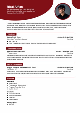 Contoh CV Lulusan Teknik Elektro