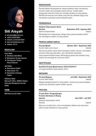 Contoh CV Perawat Bedah
