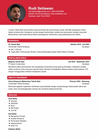 Contoh CV Teknik Sipil