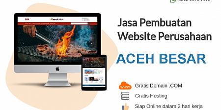 Jasa Pembuatan Website Murah Aceh Besar Free Domain