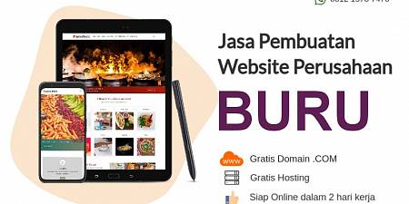 Jasa Bikin Website Buru Maluku Harga Terbaik
