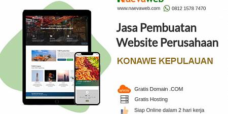 Free Domain! Jasa Pembuatan Website Murah Konawe Kepulauan