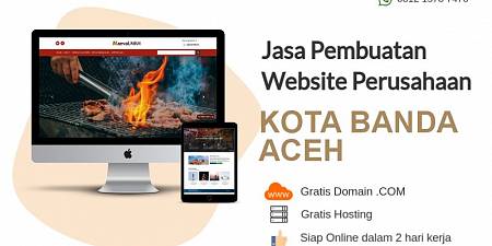 2 Hari Online! Jasa Pembuatan Website Murah Kota Banda Aceh