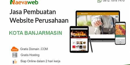 Jasa Pembuatan Website Kota Banjarmasin Gratis Domain