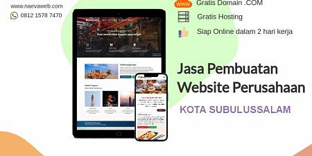 Jasa Buat Website Subulussalam Aceh 2 Hari Online