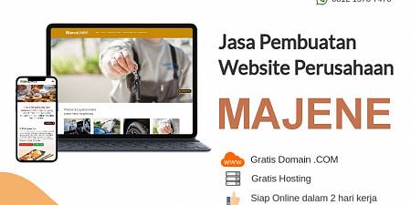 Gratis Domain! Jasa Pembuatan Website Murah Majene Sulawesi Barat