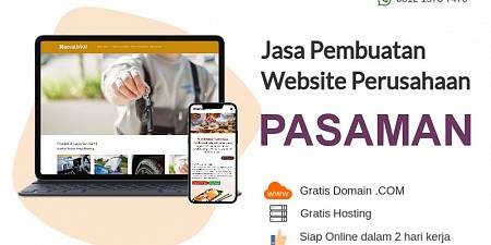 Jasa Buat Website Murah Pasaman Gratis Domain