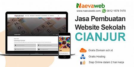 Jasa Bikin Website Sekolah Cianjur Jawa Barat Siap Pakai
