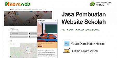 Jasa Buat Website Sekolah Murah Kep. Siau Tagulandang Biaro Hanya Rp 495 ribu