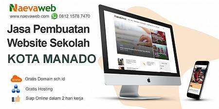 Jasa Buat Website Sekolah Kota Manado Hanya Rp 495 ribu