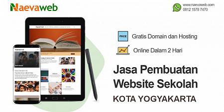 Jasa Bikin Website Sekolah Kota Yogyakarta 2 Hari Selesai