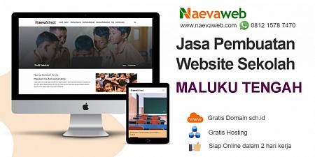 Jasa Buat Website Sekolah Maluku Tengah Gratis Domain