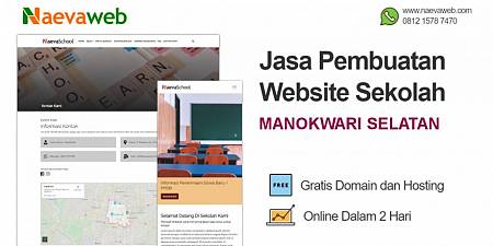 Jasa Buat Website Sekolah Murah Manokwari Selatan Papua Barat Hanya Rp 495 ribu