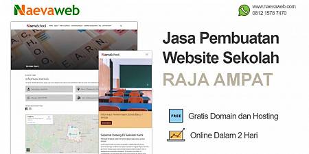Jasa Bikin Website Sekolah Raja Ampat Mulai Rp 250.000