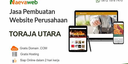 Jasa Bikin Website Toraja Utara Sulawesi Selatan 2 Hari Online