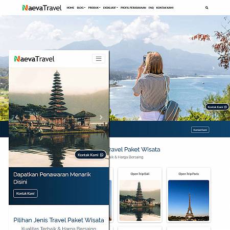 Template gratis Website Travel